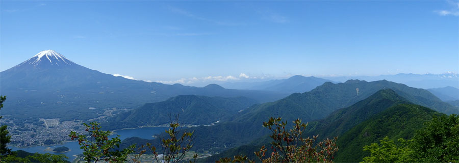 黒岳の展望台から富士山