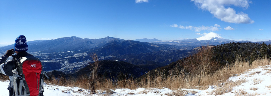 2017.2.11 高松山、距離：34km<br />山頂は展望が広がるカヤトの展望台