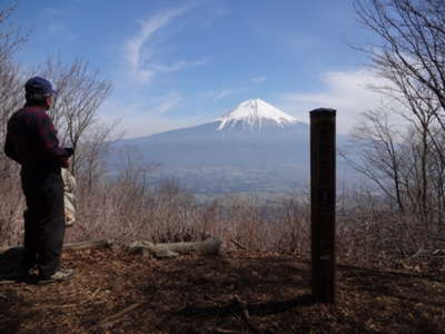 長者ヶ岳の富士山 