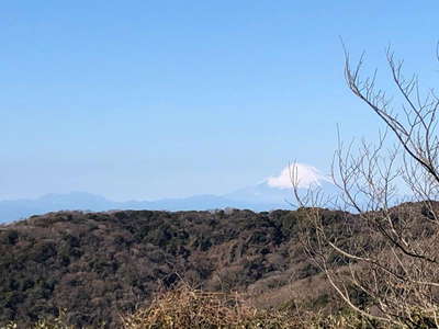 三浦富士より富士山を眺める 