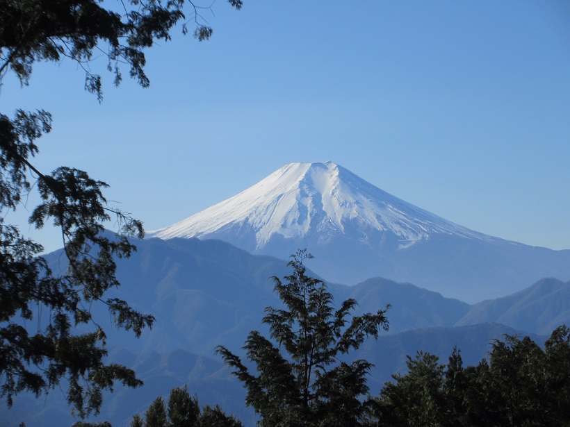九鬼山から富士 