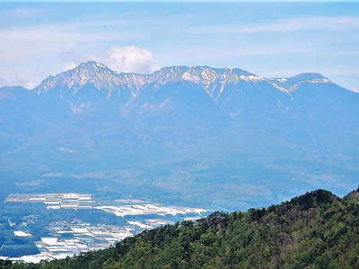 天狗山から八ヶ岳のアップ 