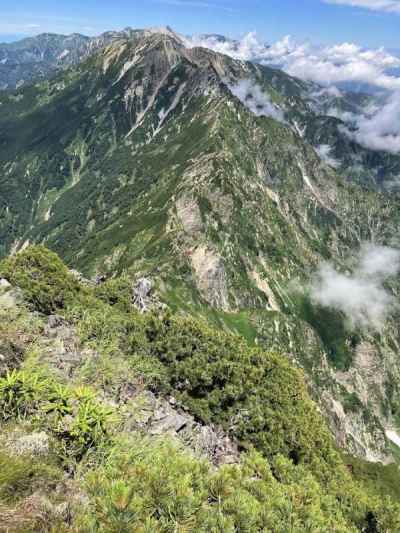 北峰より八峰キレットを望む 