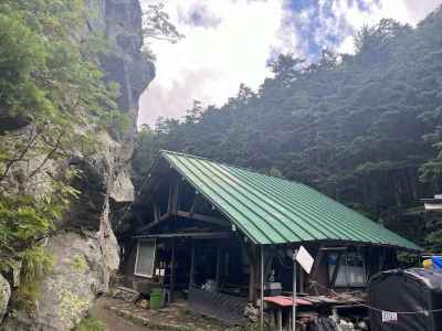 焼岳小屋から下山 