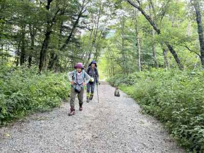 猿と遭遇 