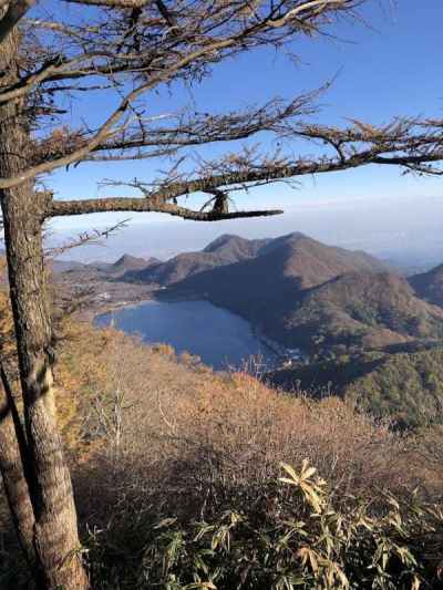 榛名湖を見おろす 