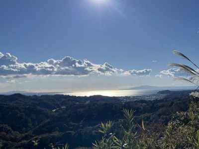 大平山より望む相模湾 