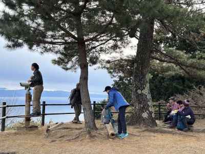 三本松で視界が開ける、しかし富士山は残念！ 