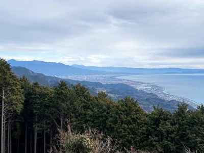 駿河湾、伊豆半島を望む 