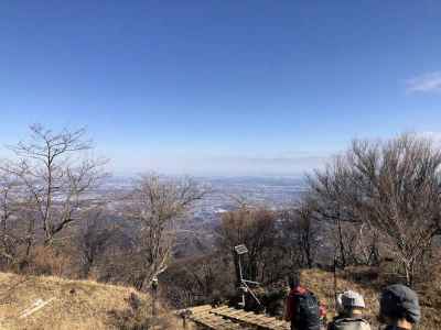 見晴台方面へ下山 