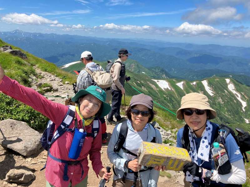 月山山頂にて