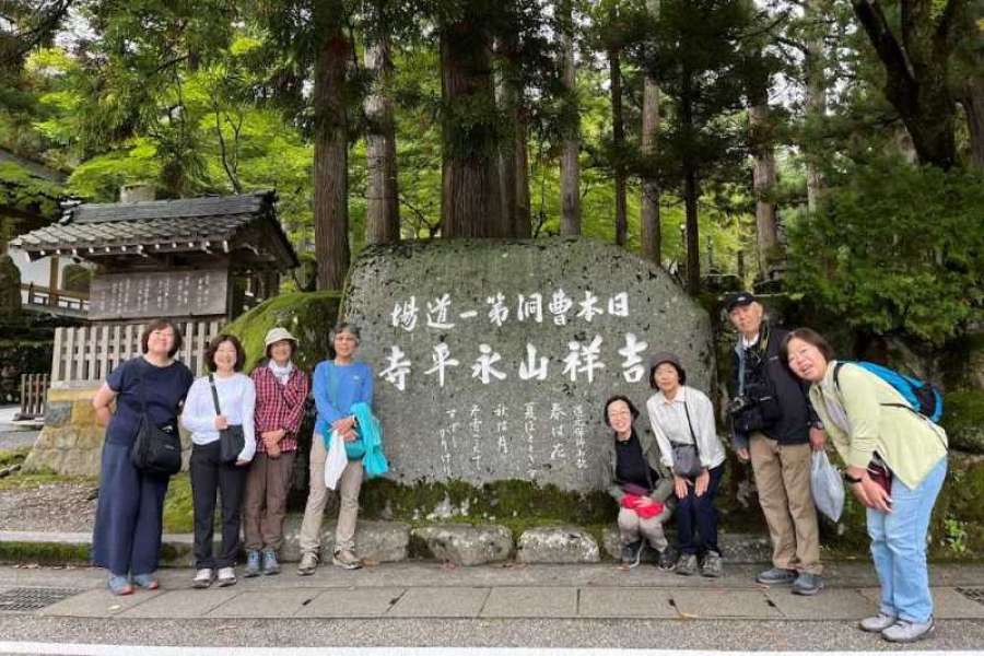 永平寺入口にて