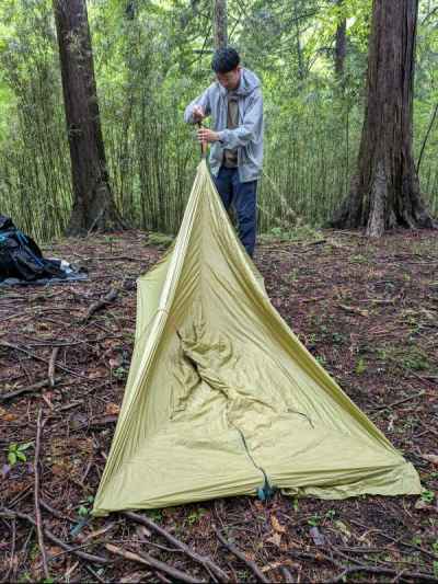 下山後は、ツエルト使用法についてレクチャー