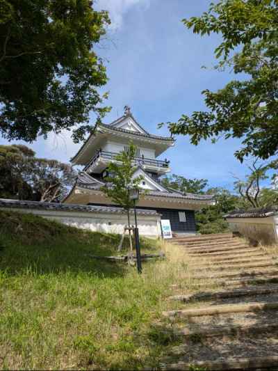 天守閣が見えてきました 