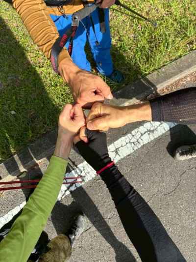 お疲れ様！ガッツポーズ 