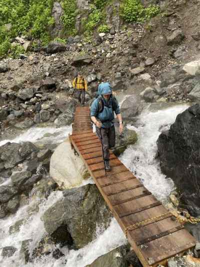 杓子沢を渡る&nbsp;