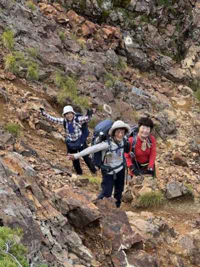 岩場の連続&nbsp;