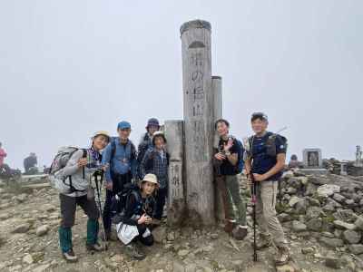 塔ノ岳登頂!景色は見えず