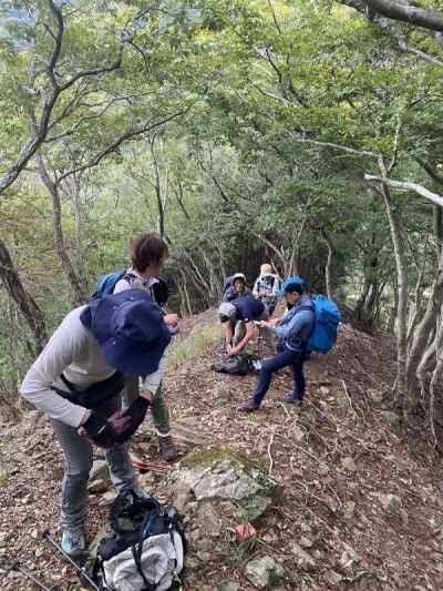 脈拍計測行い、乳酸閾値を意識しながら疲れないペースを把握してもらう 