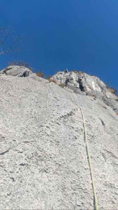 最終６P目　高度感にテンション上がる 