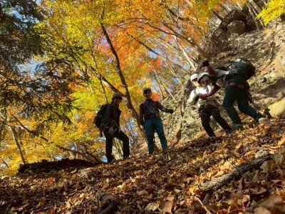 皆で写真を…ジャンダルムKさん、遅いよ！ 