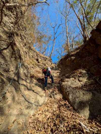 沢の詰めのような様相 