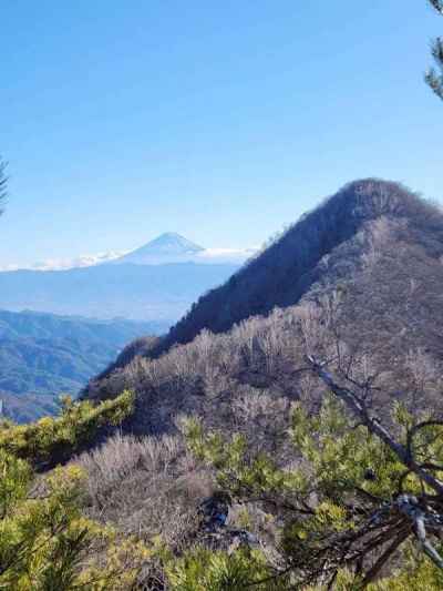 茅ヶ岳と富士山とのコラボ