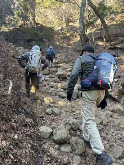 山頂への急登&nbsp;