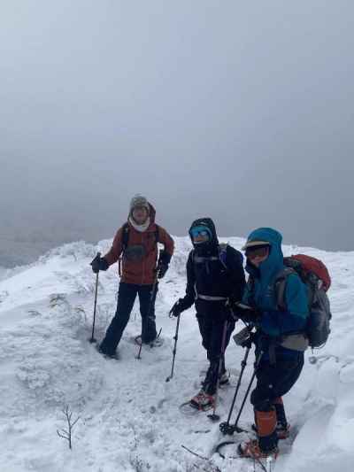 箕輪山のコルへの下降点&nbsp;