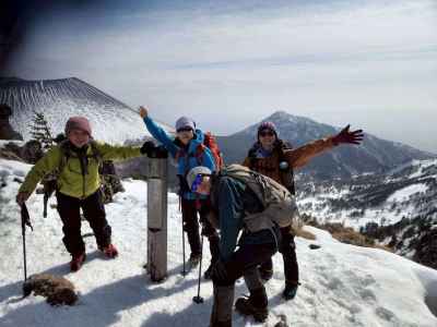 黒斑山からさらに先の蛇骨岳にて