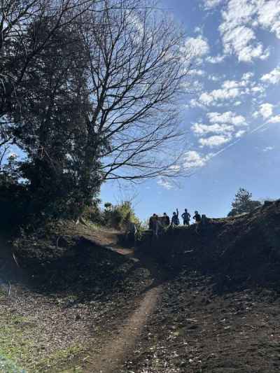 山ノ神堀切　谷津丘陵を東西に分断する堀