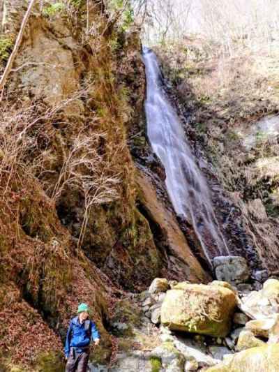 本棚の滝も水量が少ない&nbsp;